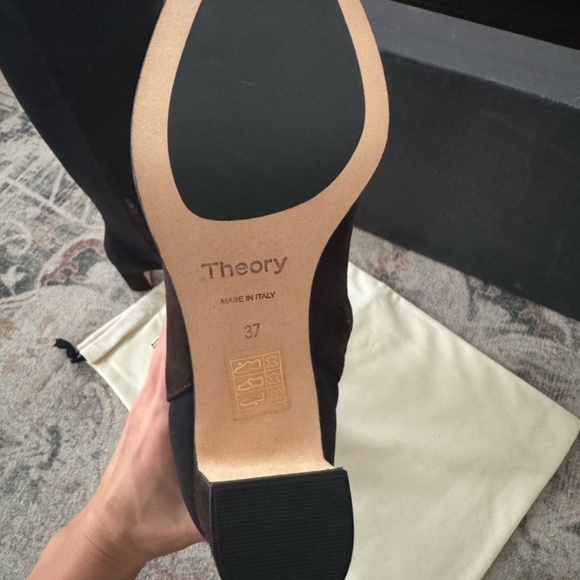 Theory Jookin Knee-High Boot in Suede Size 37 EU / 6.5 US - Picture 3 of 4